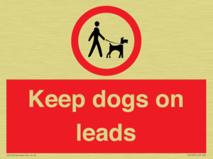 Keep dogs on leads
